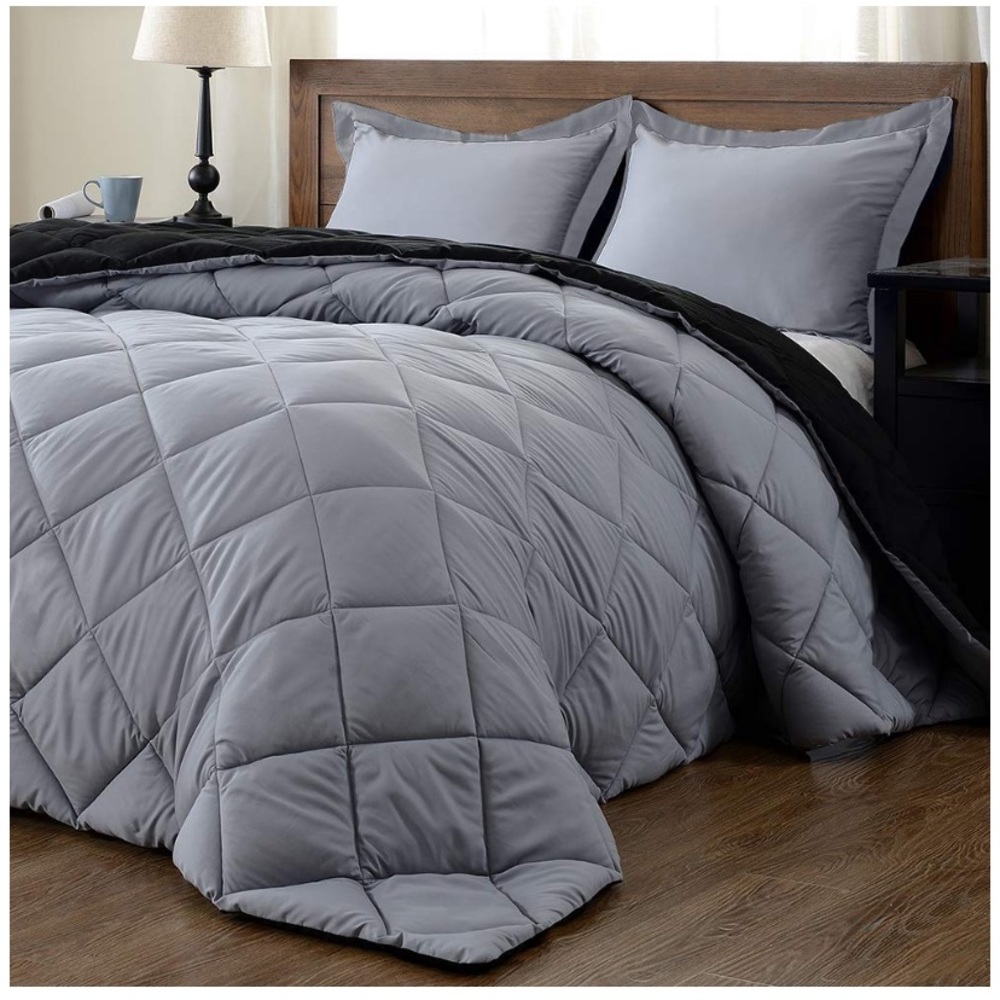 3 PC Set-Down Alternative Reversible Comforter - Picture 2 of 5